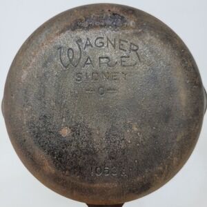 Vintage Wagner Ware Sidney O Cast Iron Skillet 3 Stylized Logo 1053A 6.5 Inch
